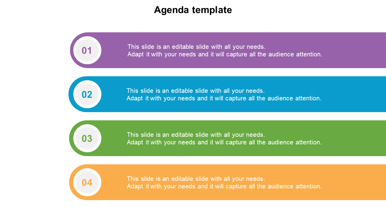 Effective Agenda Template Presentation For Your Needs